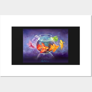 Goldfish Rainbow Posters and Art